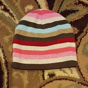 Striped Multicolor Kids Beanie